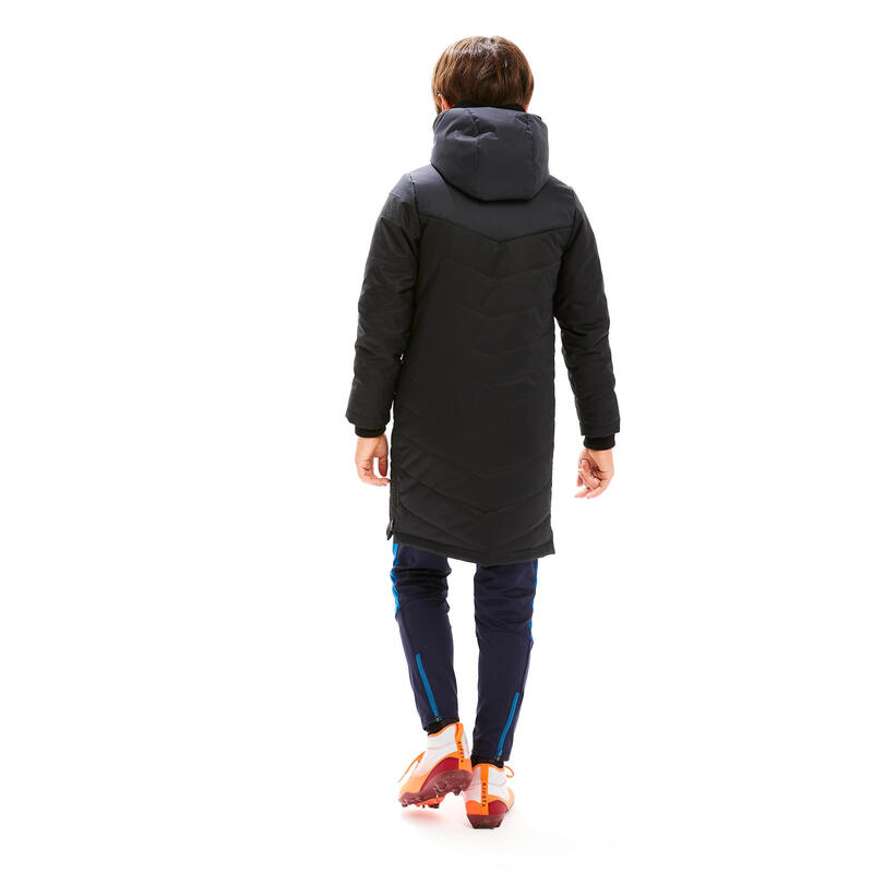 PARKA LONGUE DE FOOTBALL ENFANT TRX NOIRE