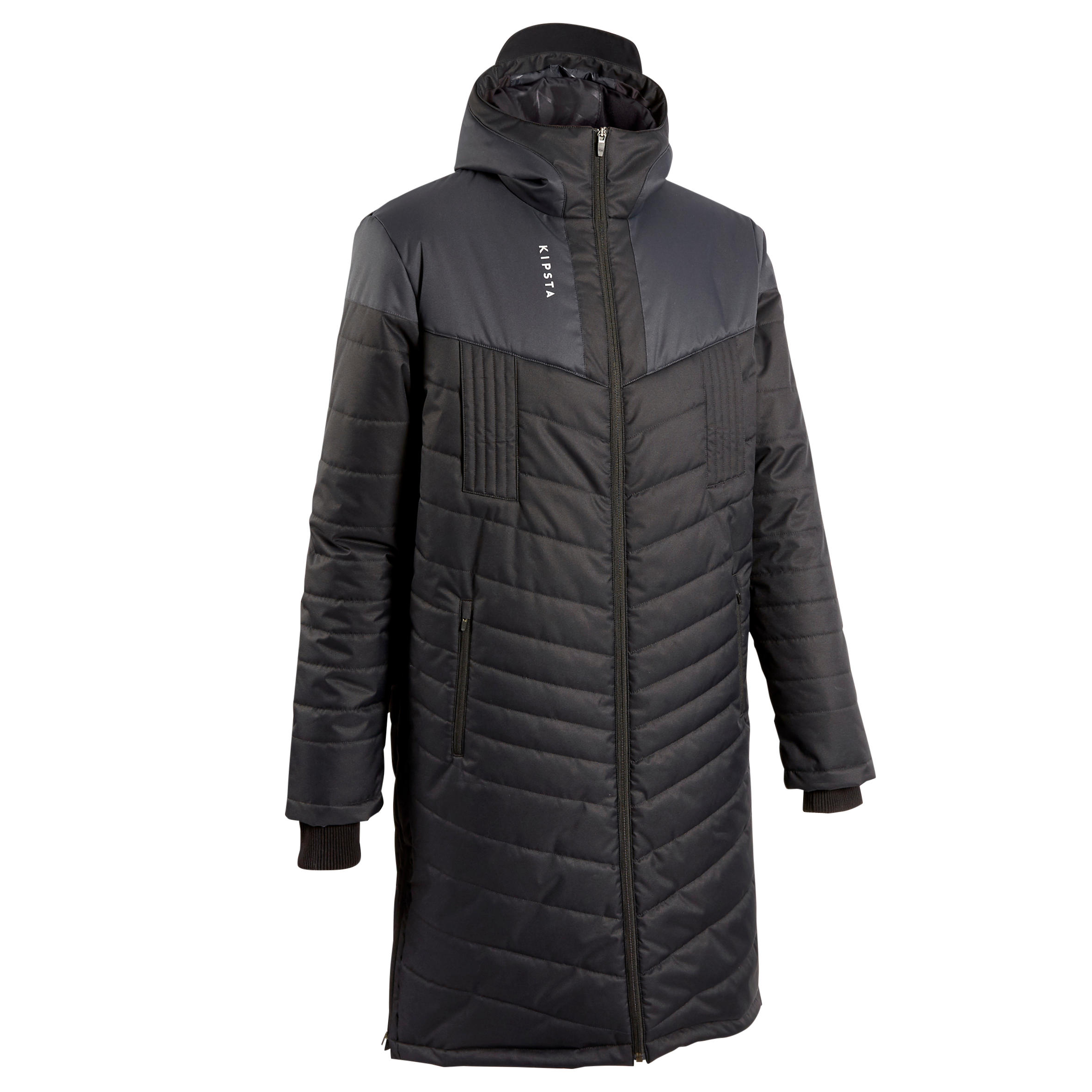 Adult Long Football Parka - Black 1/14