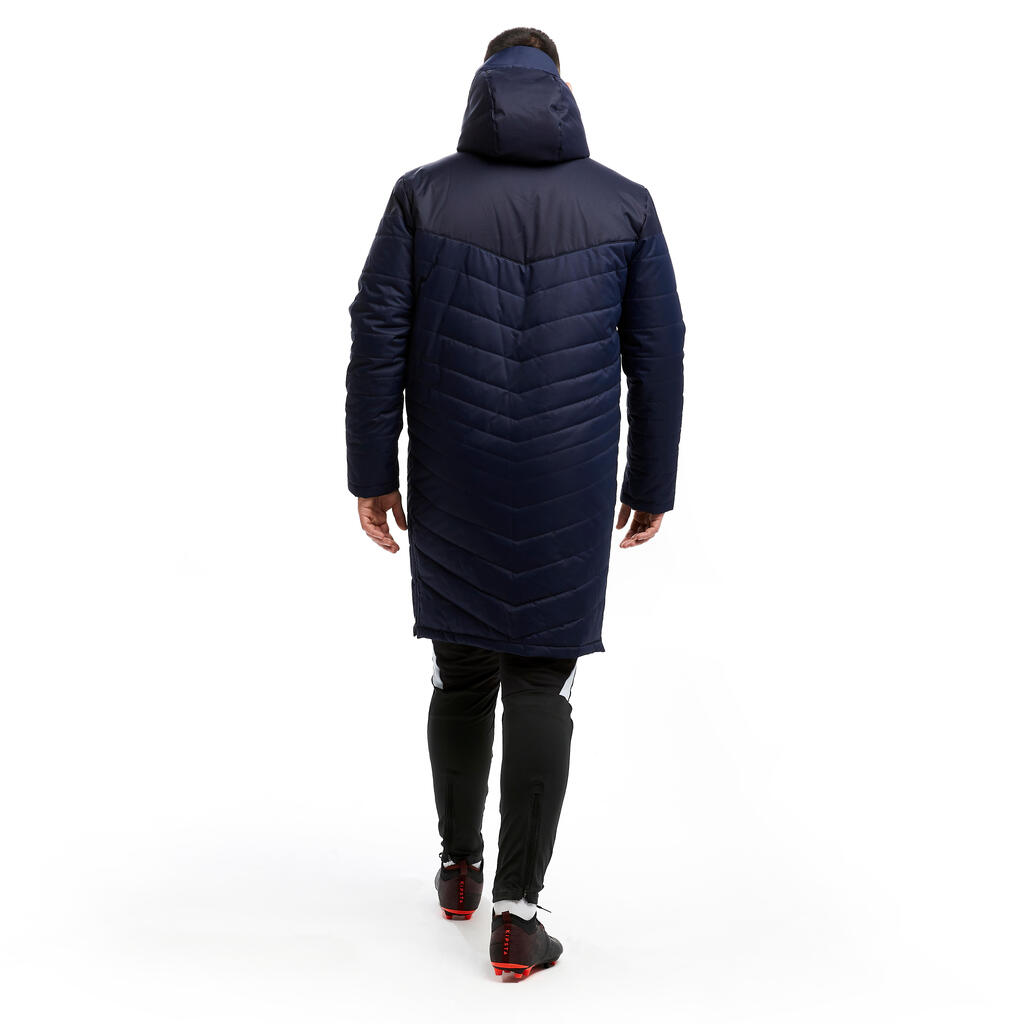 Adult Long Football Parka - Black