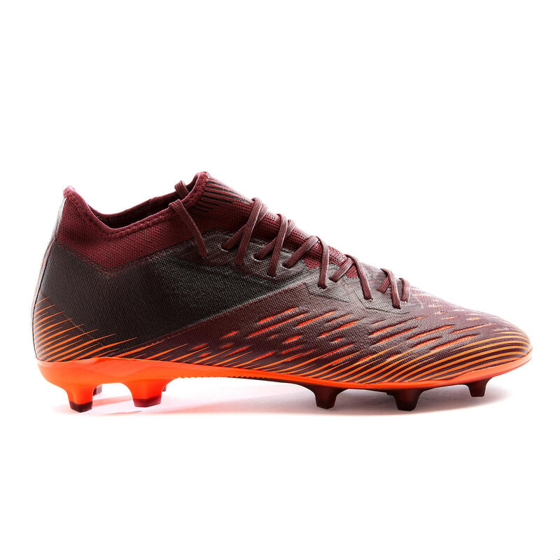 Scarpe calcio CLR FG bordeaux-arancione