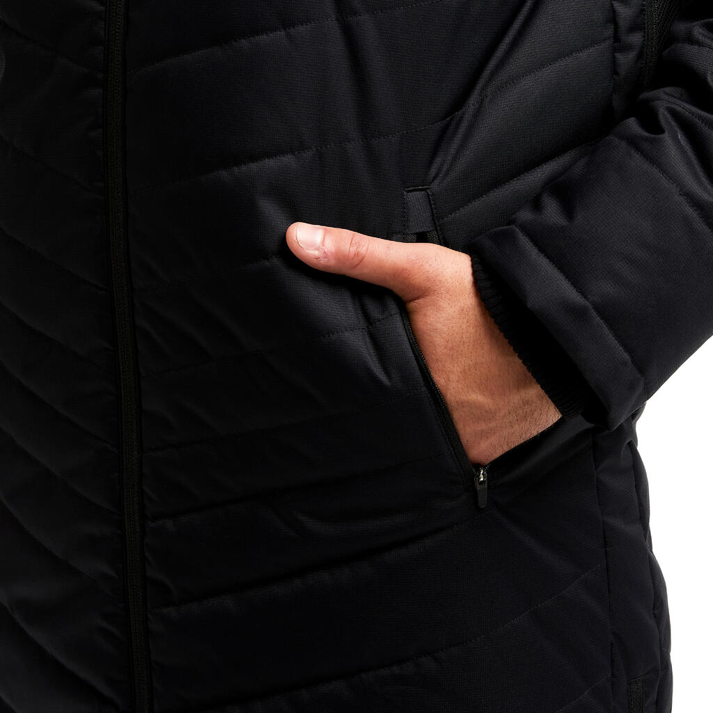 Adult Long Football Parka - Black