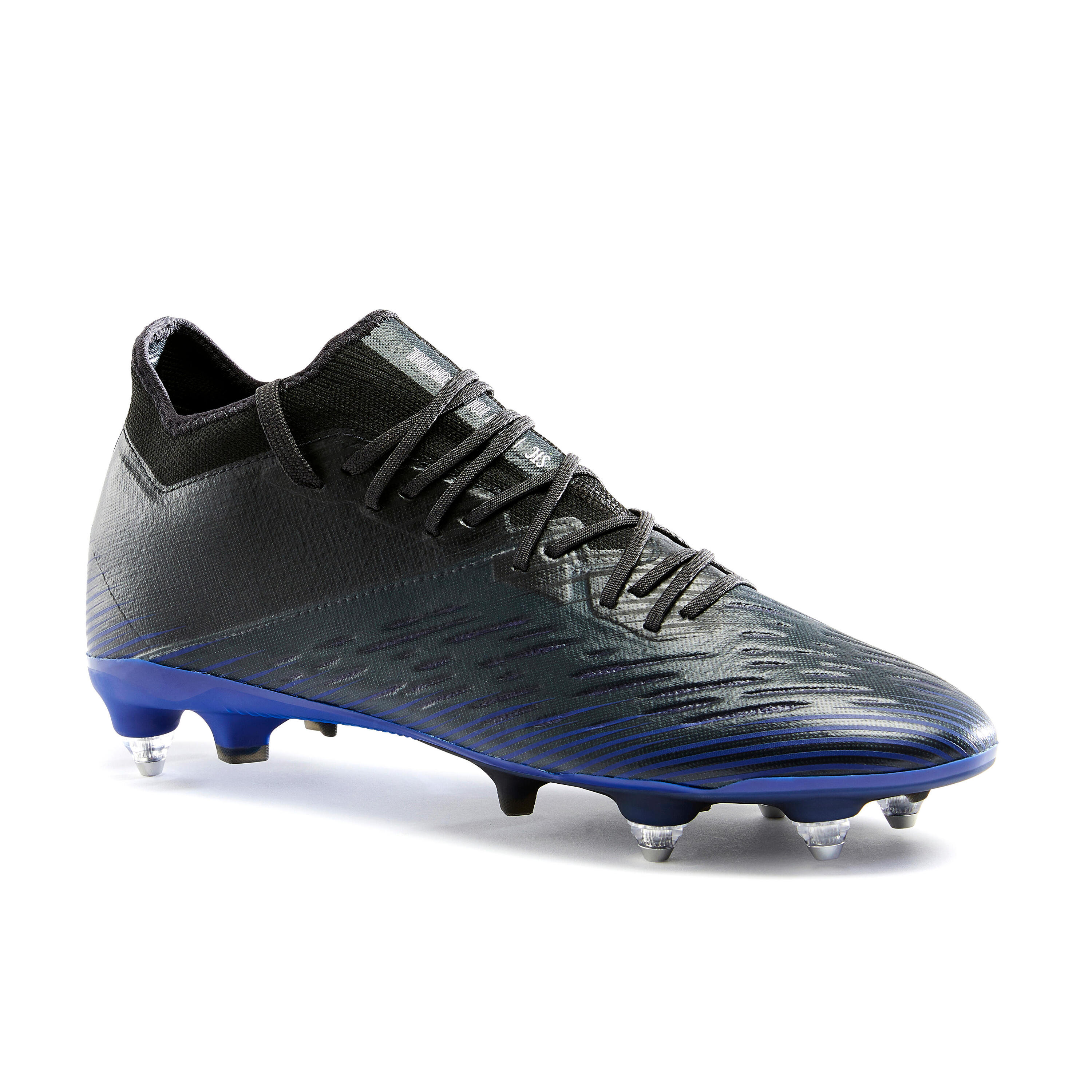 Adult Soft Ground Football Boots CLR SG - Black/Blue 1/8