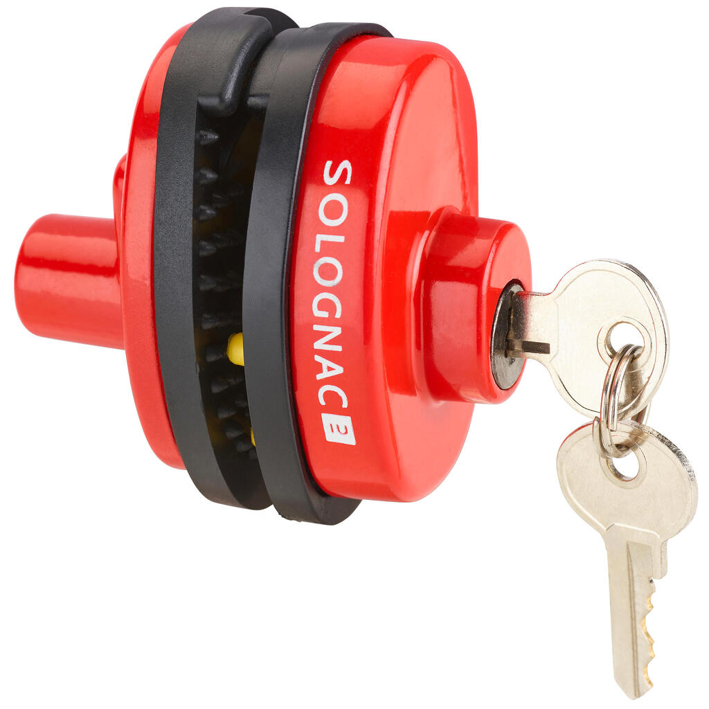 KEYED TRIGGER LOCK - RED