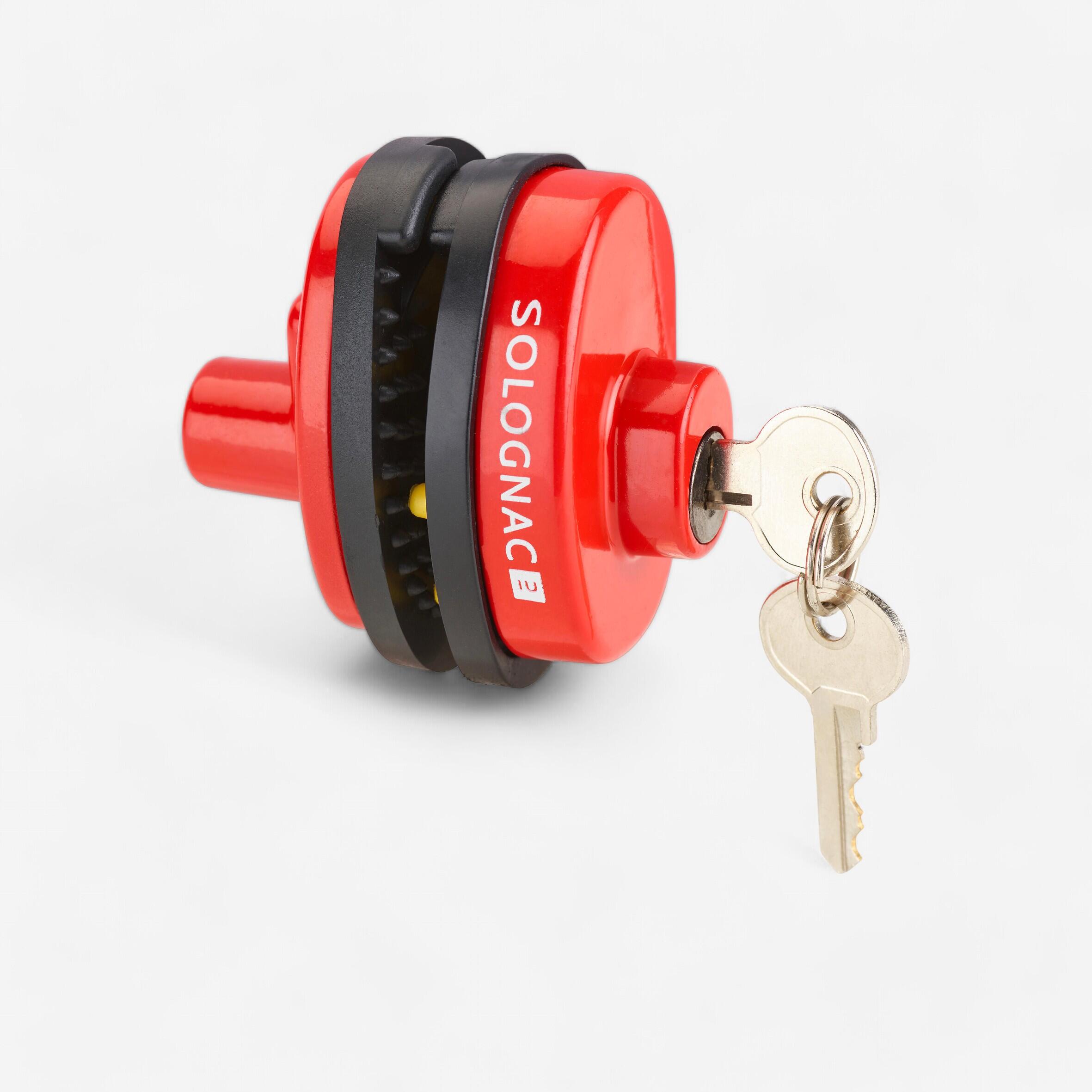 Solognac - Verrou De Pontet A Cle Rouge - Cadenas - Chasse Et Tir Sportif - Rouge - Taille Unique - Decathlon