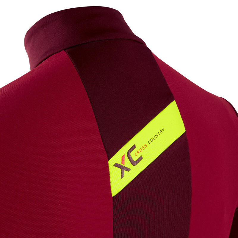 Pánský dres na XC s dlouhými rukávy červený 