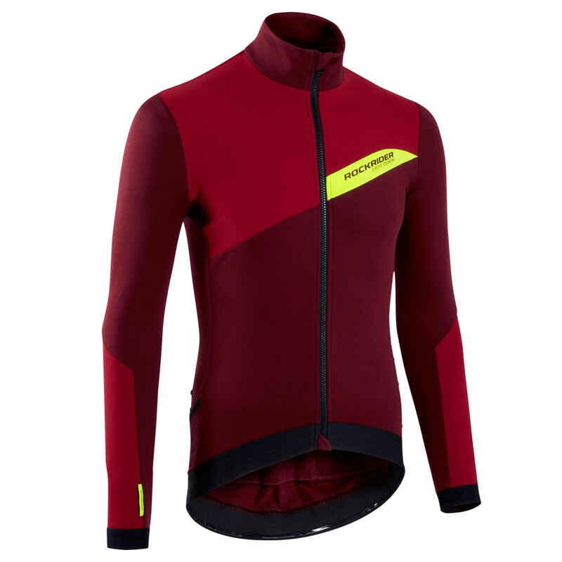Men's CrossCountry LongSleeved Mountain Biking Spring / Autumn Jacket Red Decathlon