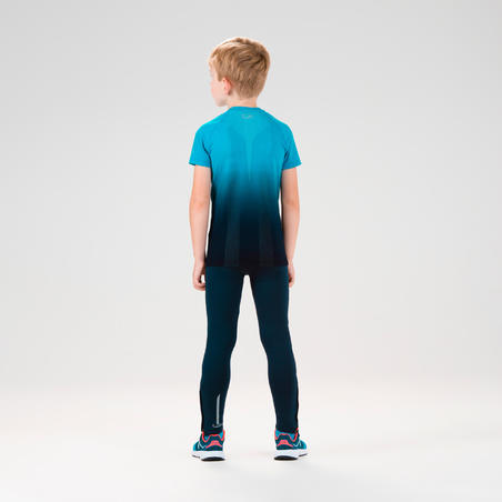 Футболка дитяча Comfort AT 300 для легкої атлетики – Синій градієнт