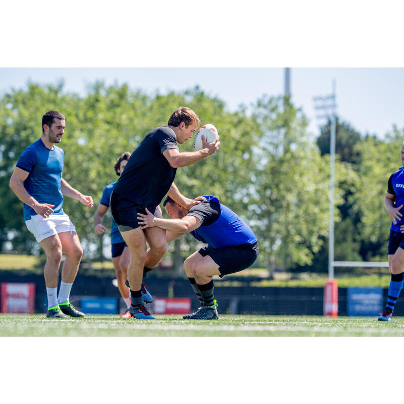 Ghete Rugby Hybride ADVANCE R500 SG Gri-Portocaliu Bărbați