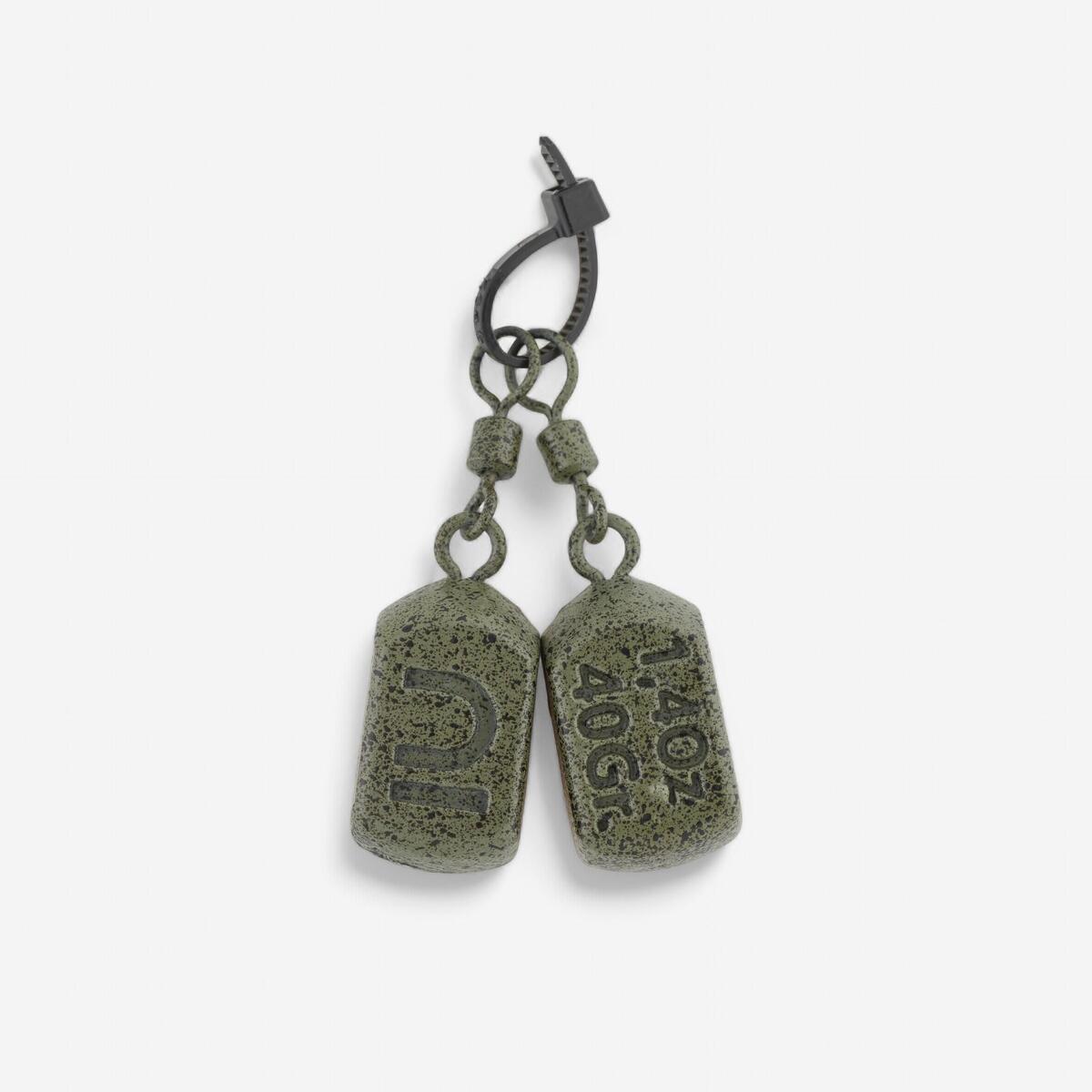 Plombs pêche de la carpe plombs square 40g (x2)