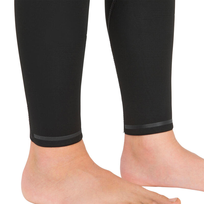 Neopreno surf Niños agua templada 3/2mm Front Zip 900 negro/caqui