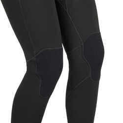 3/2 junior wetsuit front zip 900 - black khaki