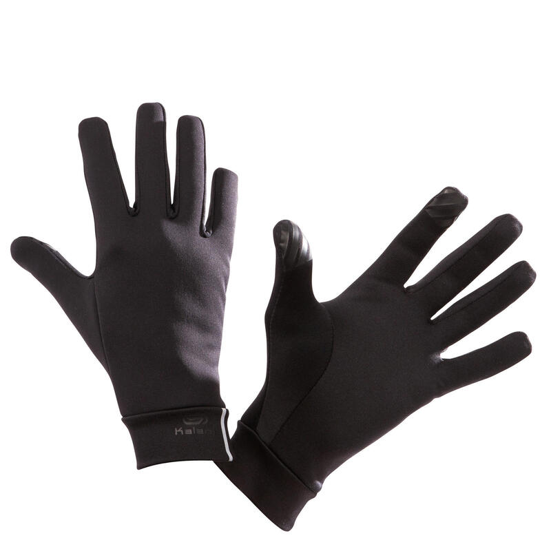 Běžecké dotykové rukavice černé 