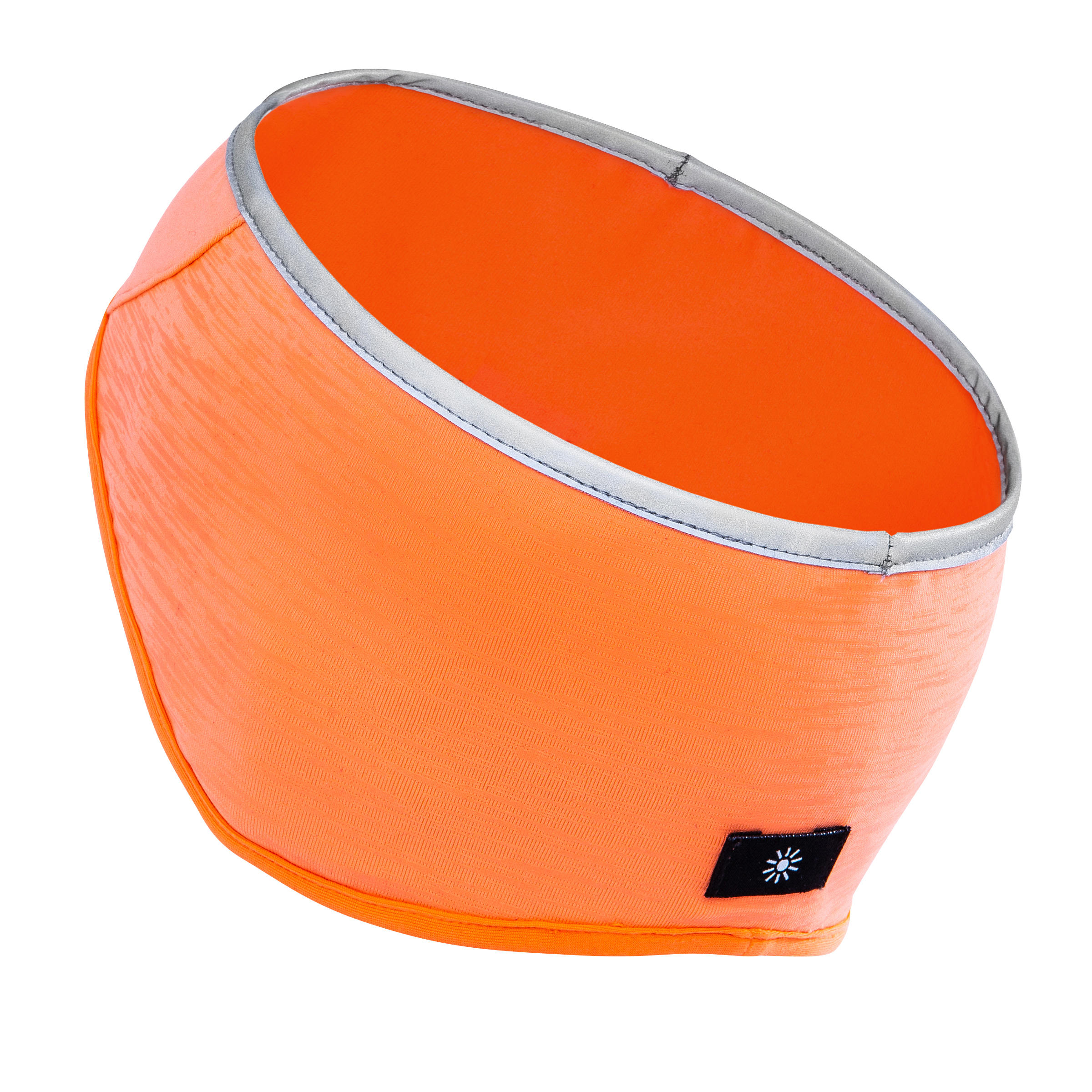 WARM+ RUNNING HEADBAND NEON CORAL ORANGE 3/3