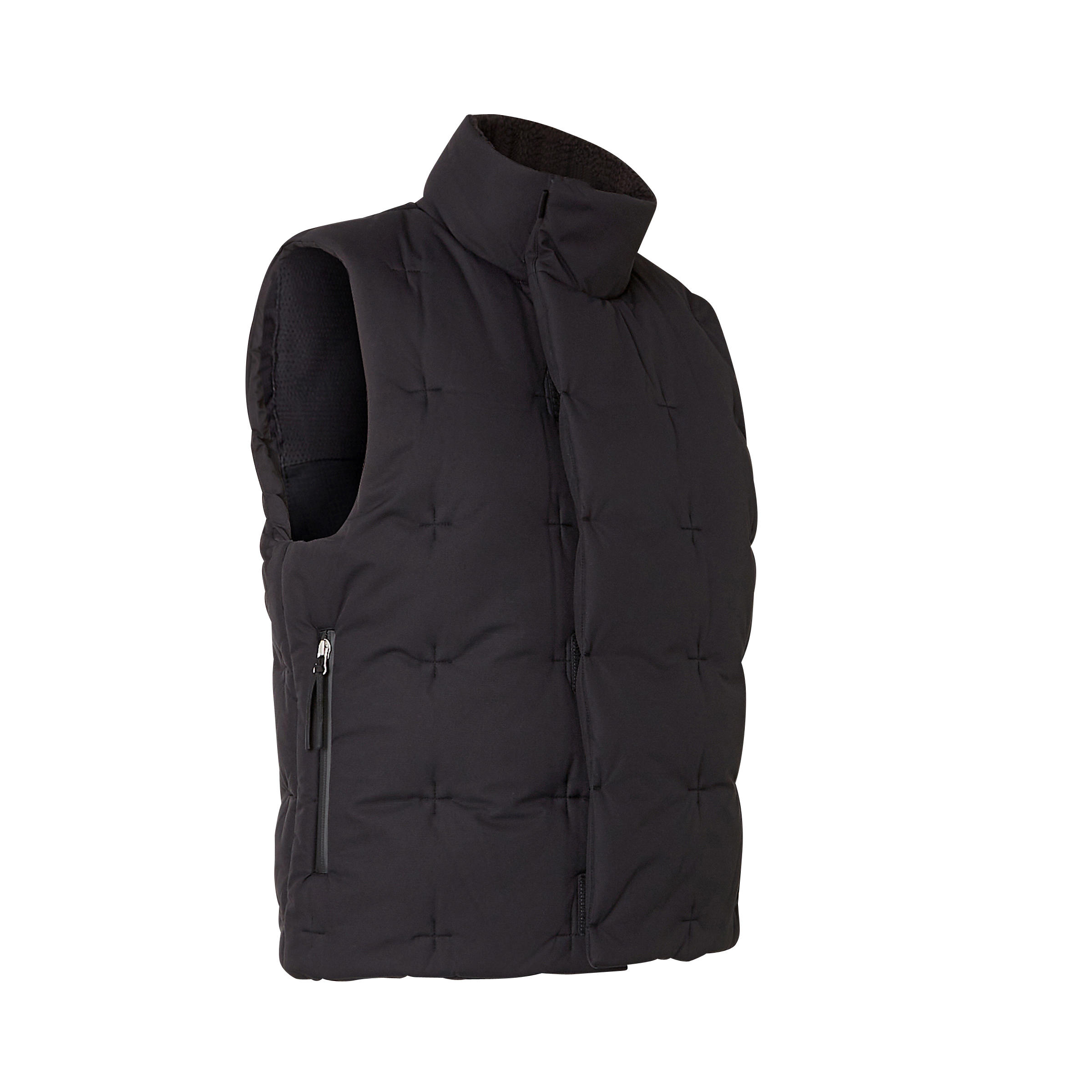 men's warm running sleeveless padded jacket - Beige 2/7