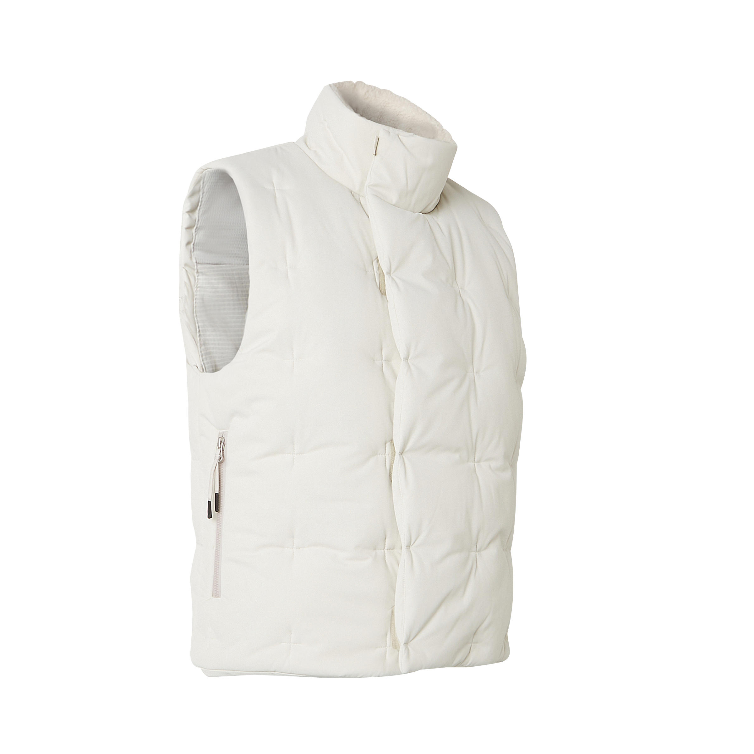 Men's warm sleeveless padded jacket - Beige 2/7