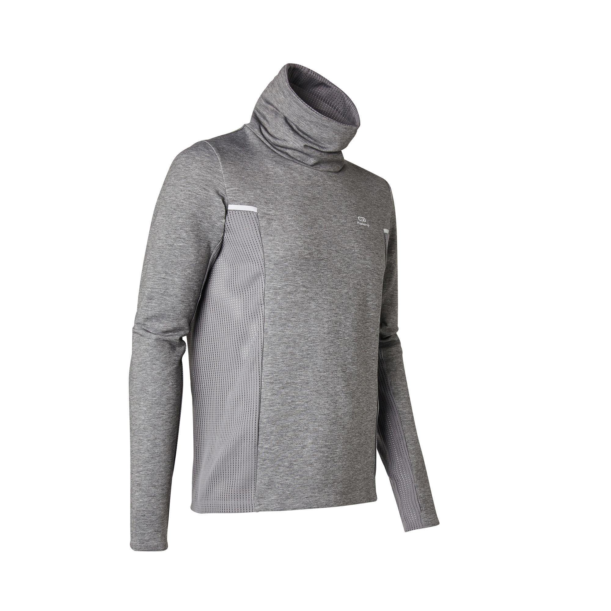 Felpa running uomo RUN WARM+ grigia KALENJI | DECATHLON