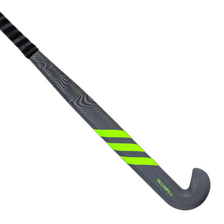 Hockeyklubba low bow 50 % kolfiber TX24Compo2 vuxen grågrön