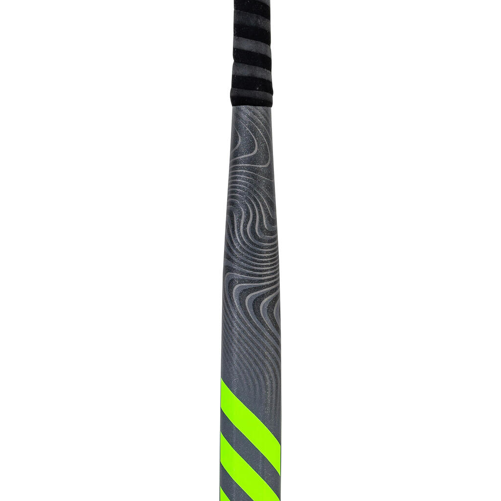 Palica za hokej na travi s niskim nagibom 50% karbona za odrasle sivo-zelena 
