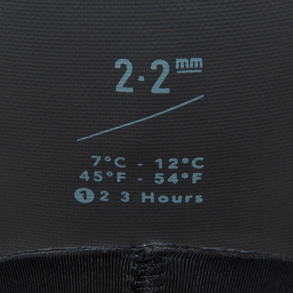 Majica bez rukava od neoprena za surfovanje 900 s kapuljačom (2 mm)