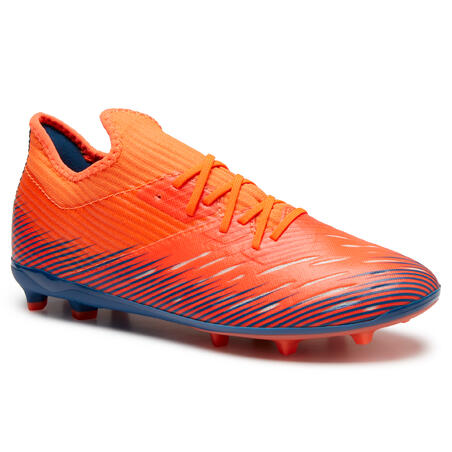 CHAUSSURE DE FOOTBALL ENFANT TERRAINS SECS CLR FG ORANGE