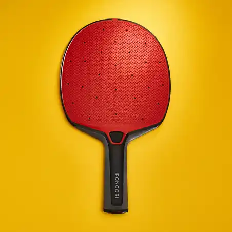 Table Tennis Durable Bat PPR 130 O - Black/Red