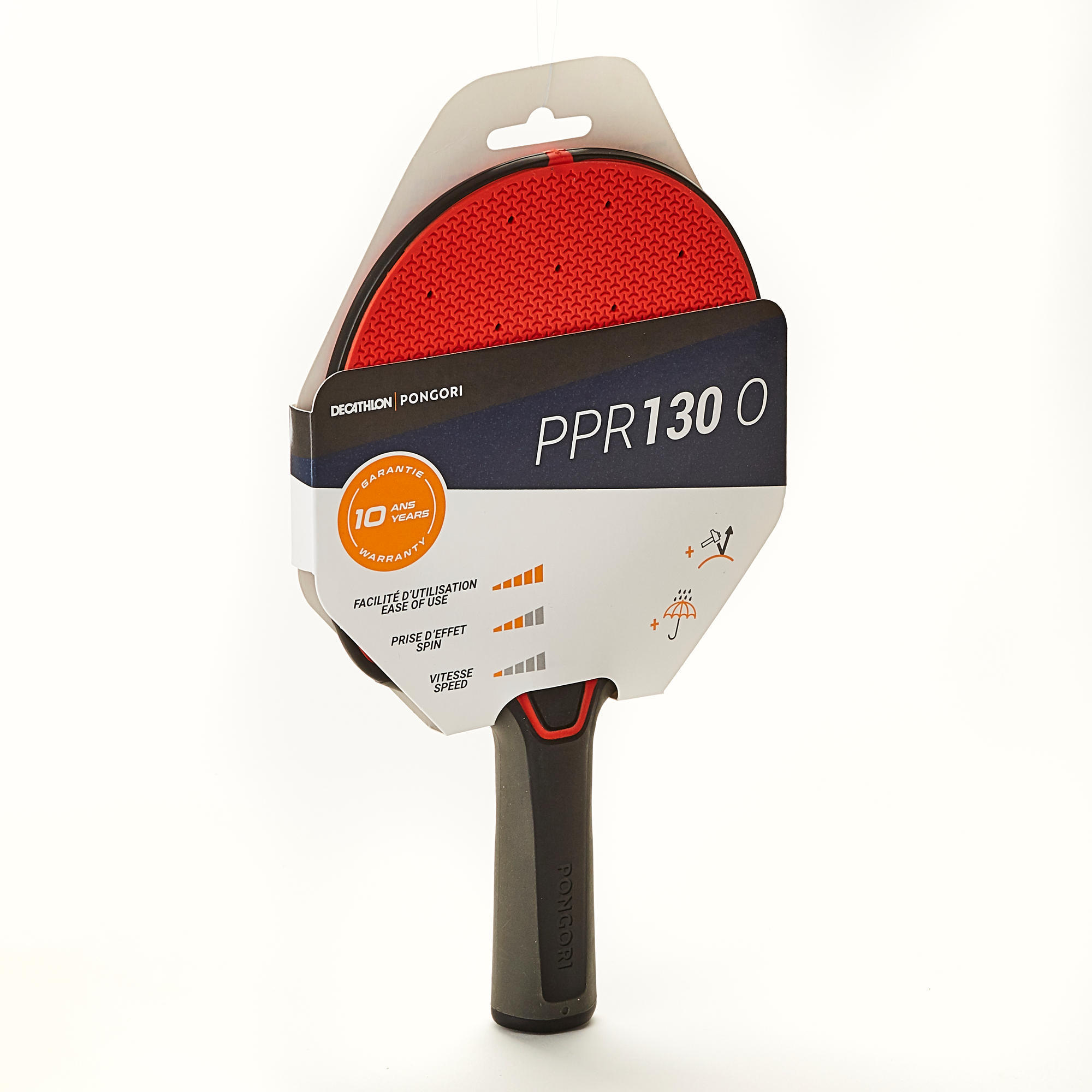 PPR 130 O HEAVY-DUTY PING PONG RACKET BLACK RED