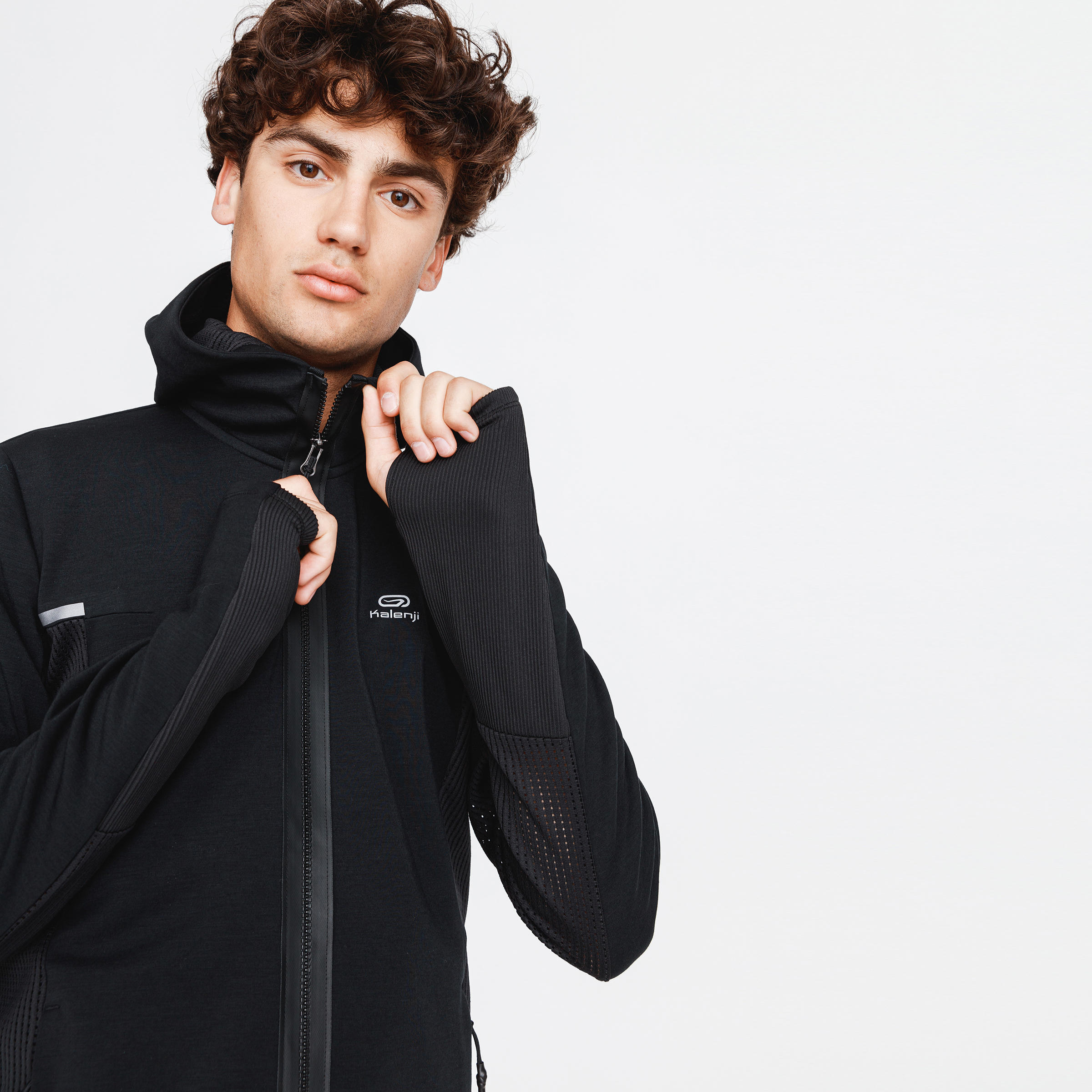 black running jacket mens