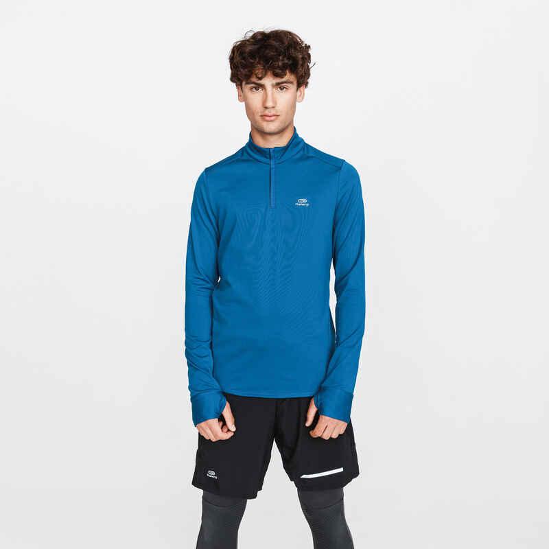 Laufshirt langarm Run Warm Herren dunkelblau Laufshirt langarm Run Warm Herren dunkelblau