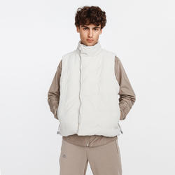 Men's Running Sleeveless Padded Jacket Warm+ - beige