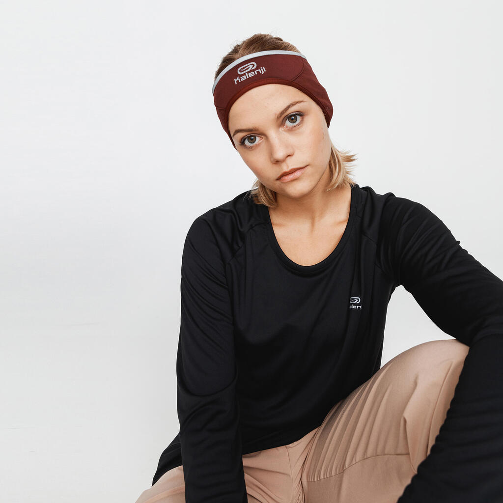 Run warm+ running headband dark burgundy