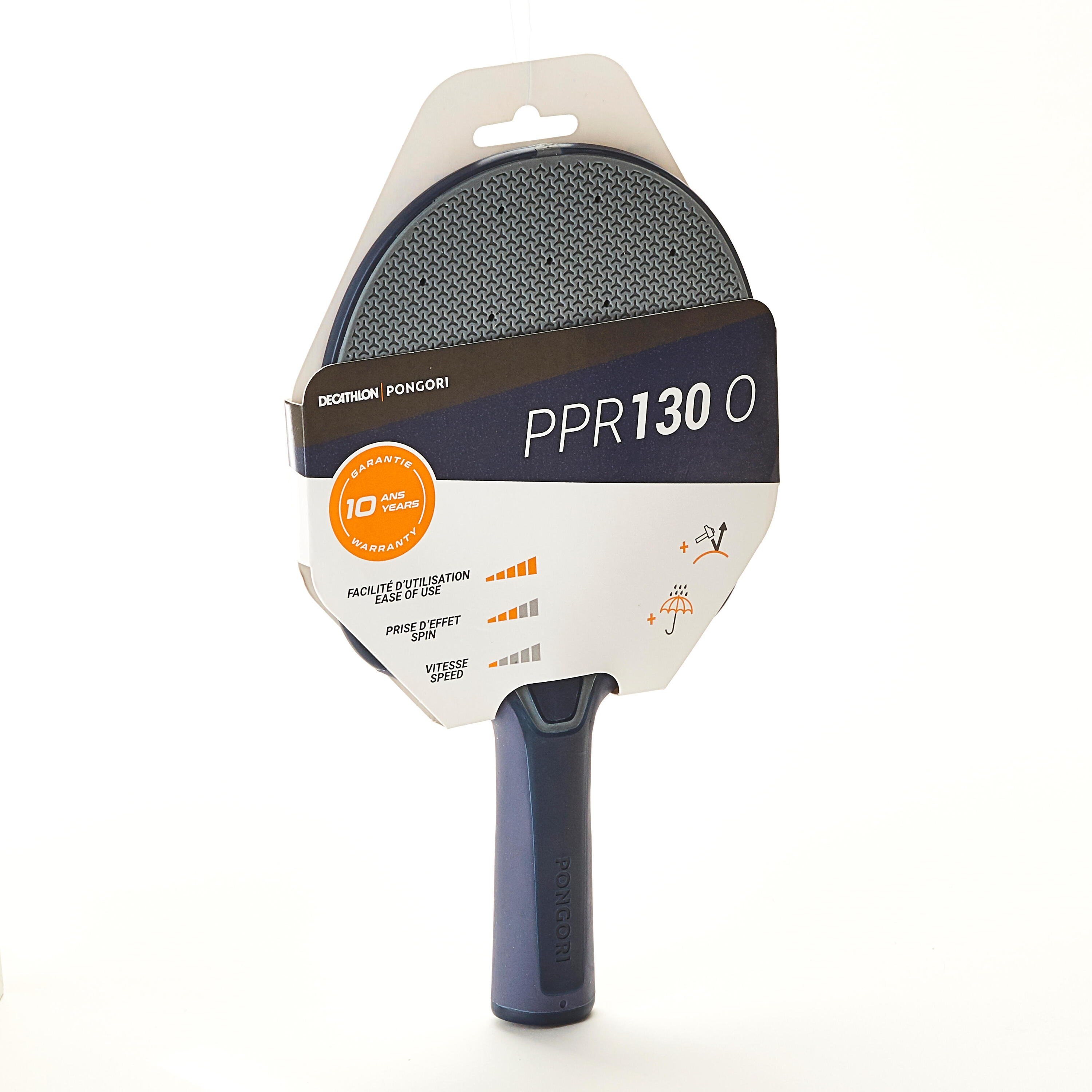 Table Tennis Robust Bat PPR 130 O - Blue/Grey 8/15