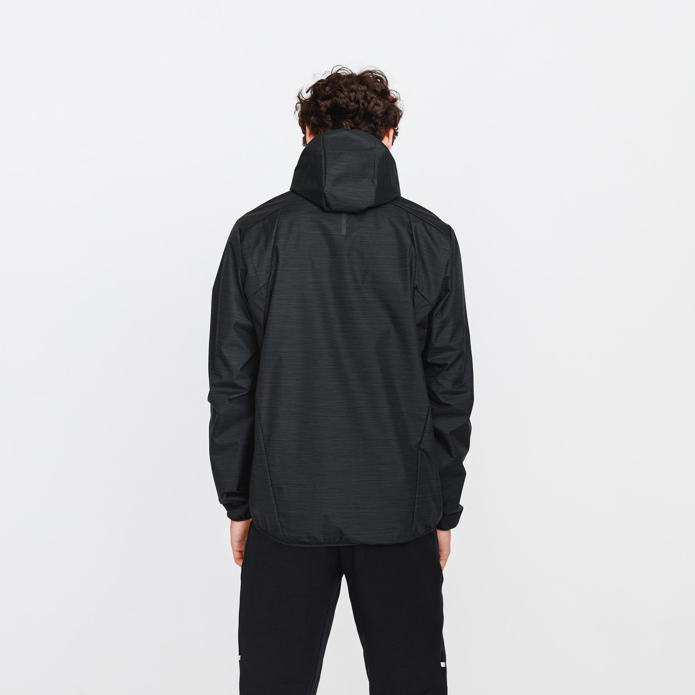 Chamarra ligera de Running para Hombre - Kalenji Run Rain - Negro - Impermeable - Rompevientos 3/5