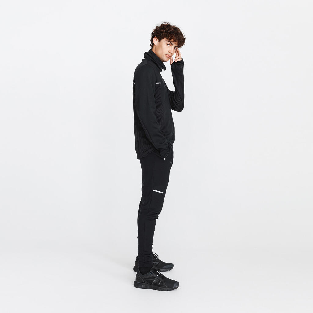 Kalenji Warm Men's Running Sweatshirt - black