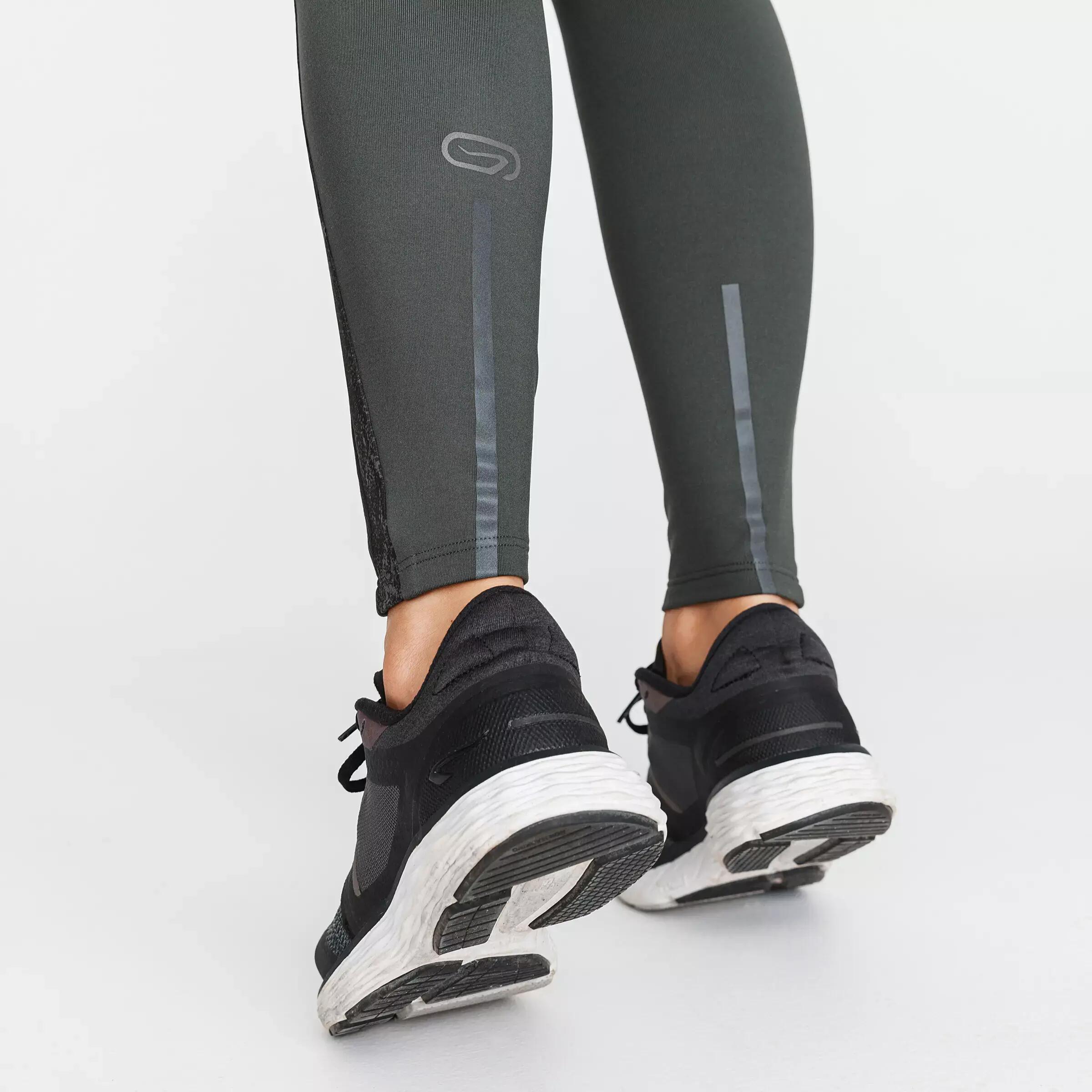 Run Warm+ Women's Running Warm Tights - Khaki 6/6