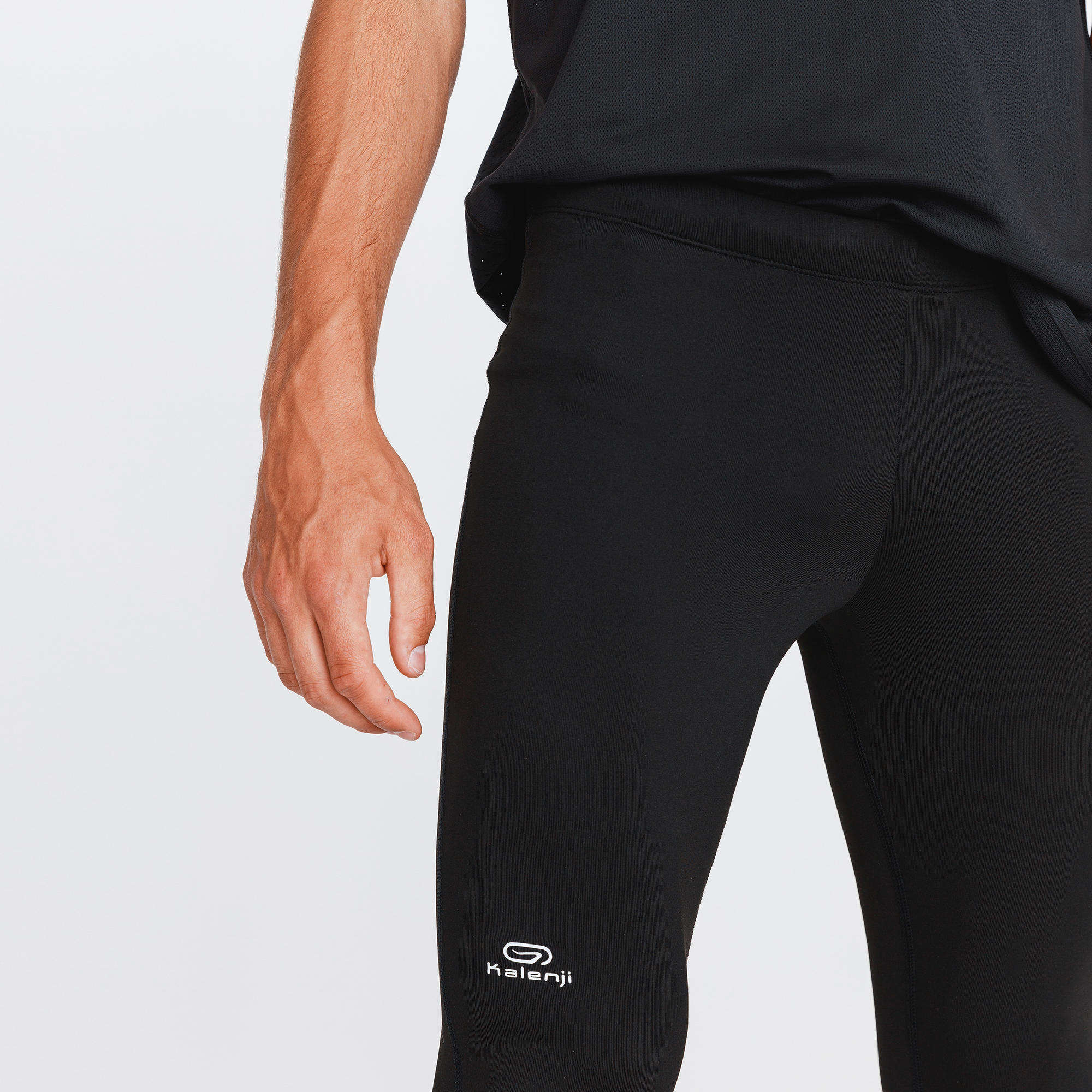 RUN WARM MEN'S RUNNING TIGHTS BLACK 