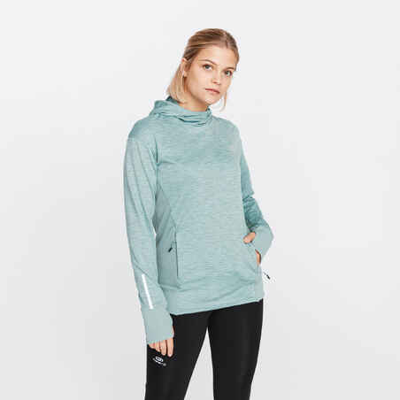 Women's Running Hoodie Warm - green