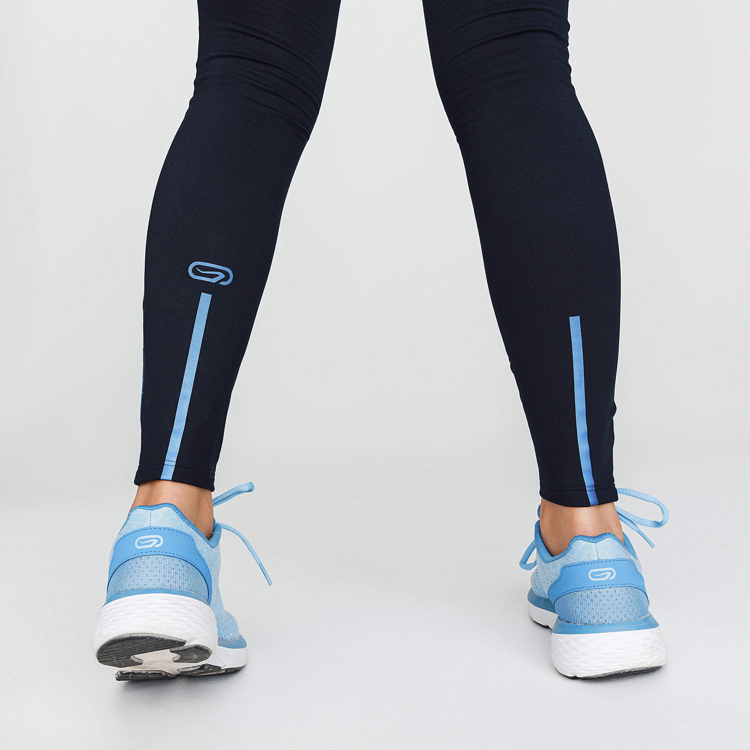 Run Warm+ Women's Running Warm Tights - Blue Black 6/7