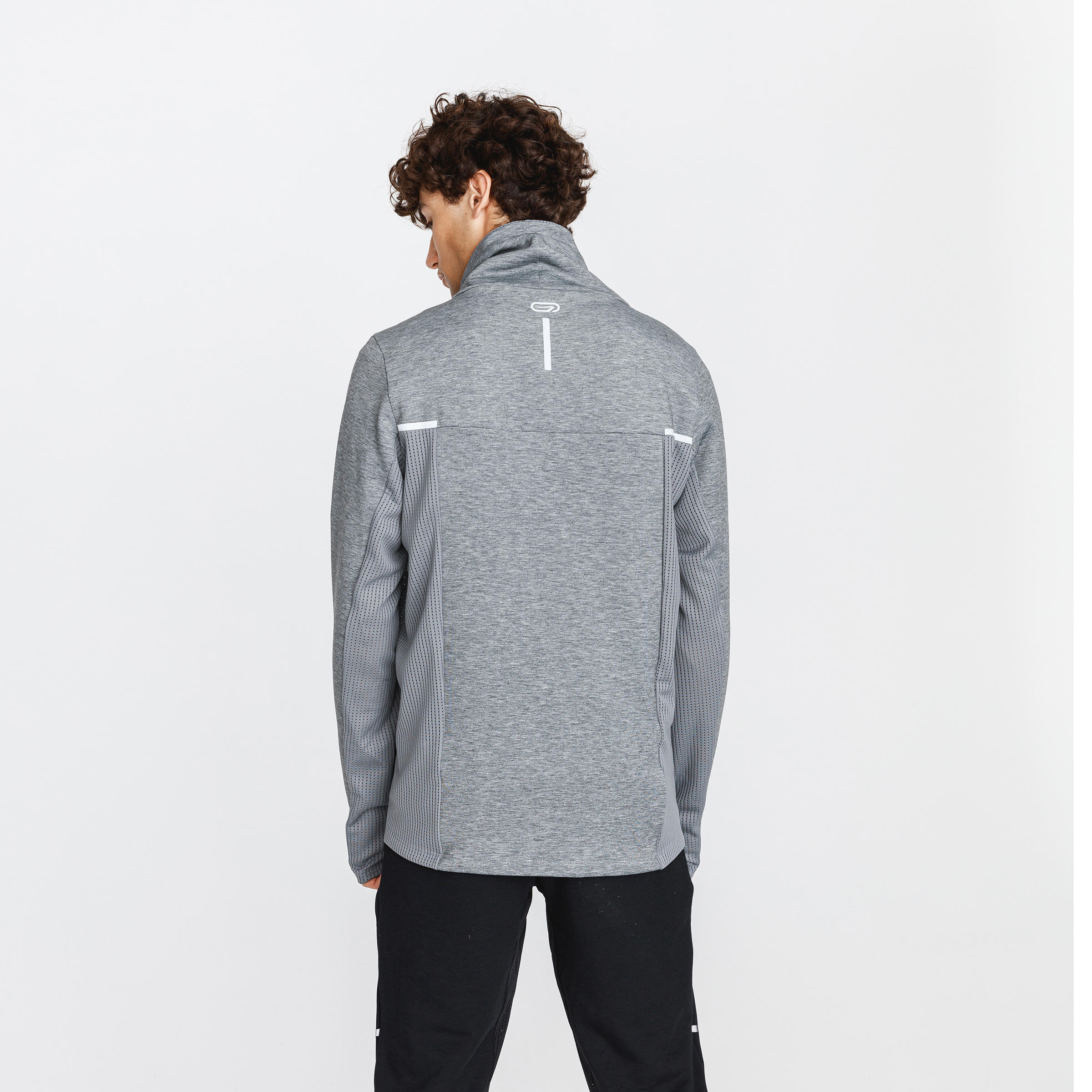 SWEAT DE RUNNING HOMME KALENJI WARM GRIS Decathlon