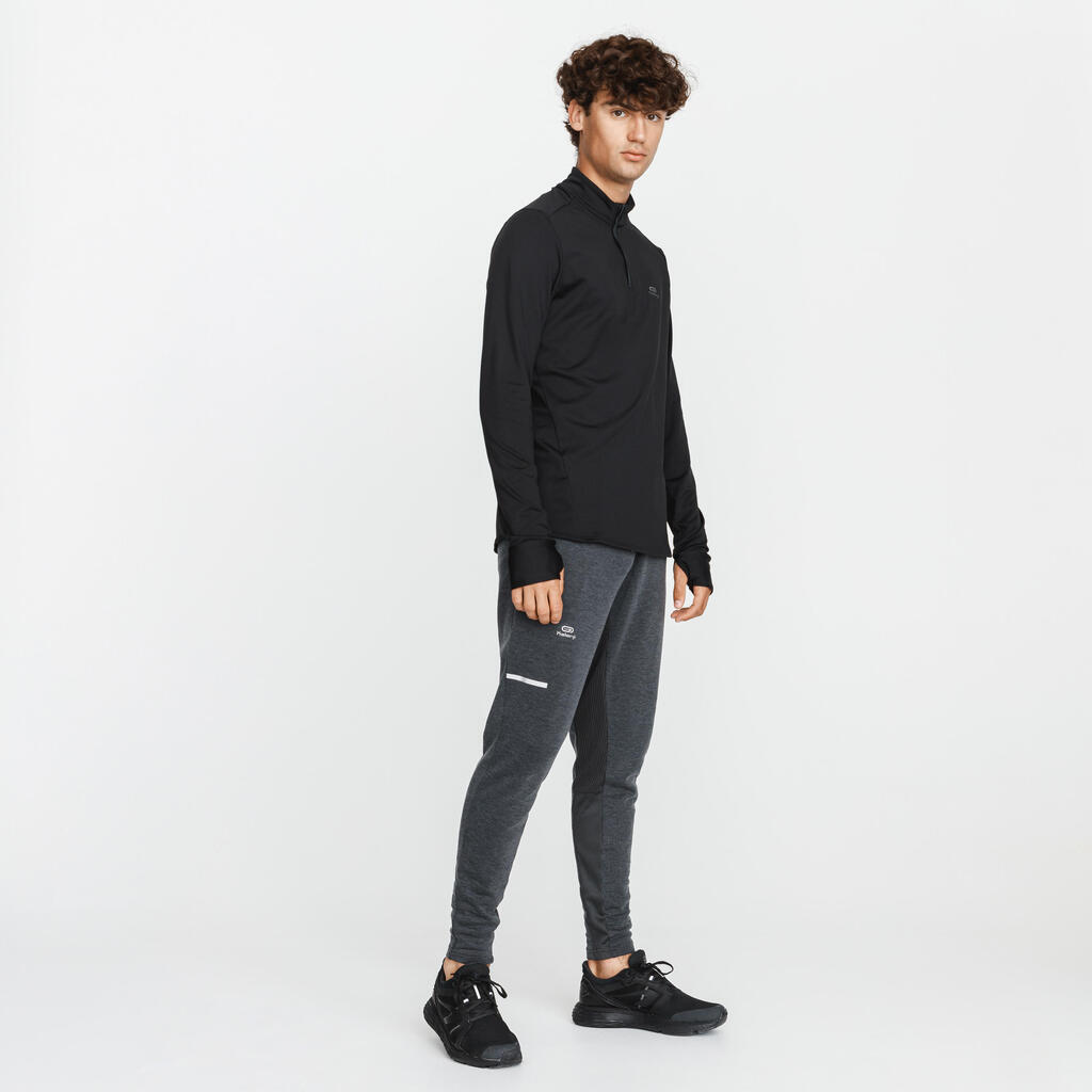 Tee shirt manches longues running run warm orange