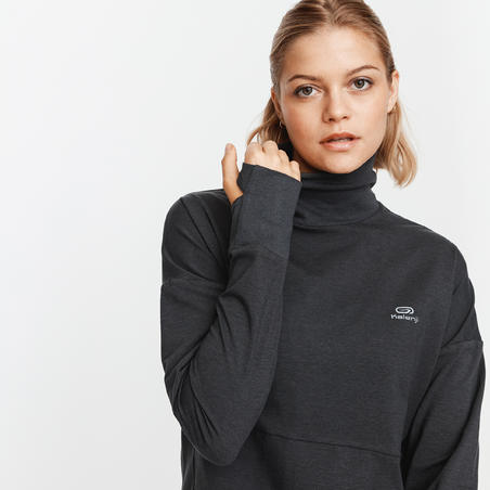 ФУТБОЛКА ДЛЯ БЕГА С ДЛИННЫМИ РУКАВАМИ RUN DRY+ FEEL ЖЕНСКАЯ