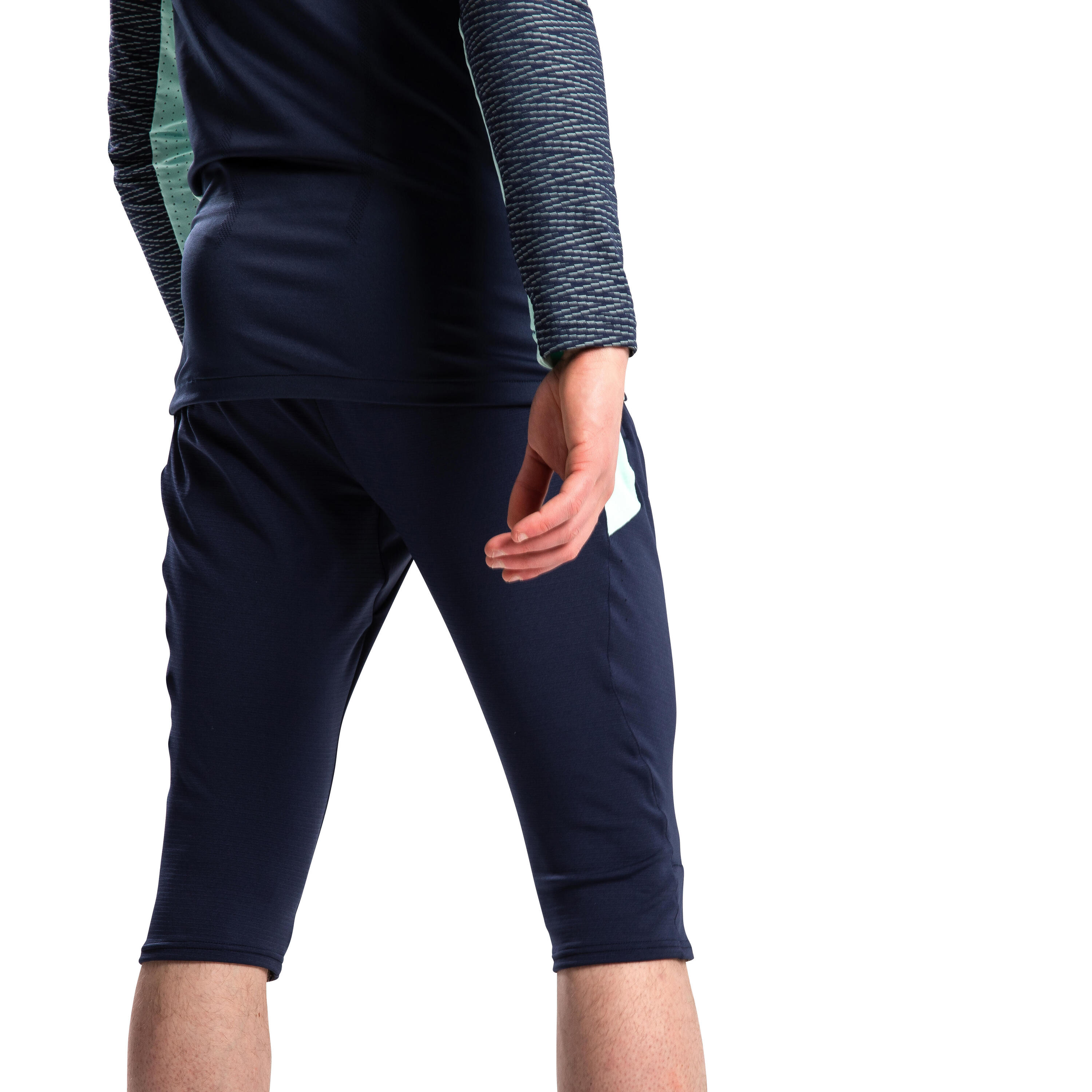 3/4 pant de football adulte CLR bleu foncé 3/19