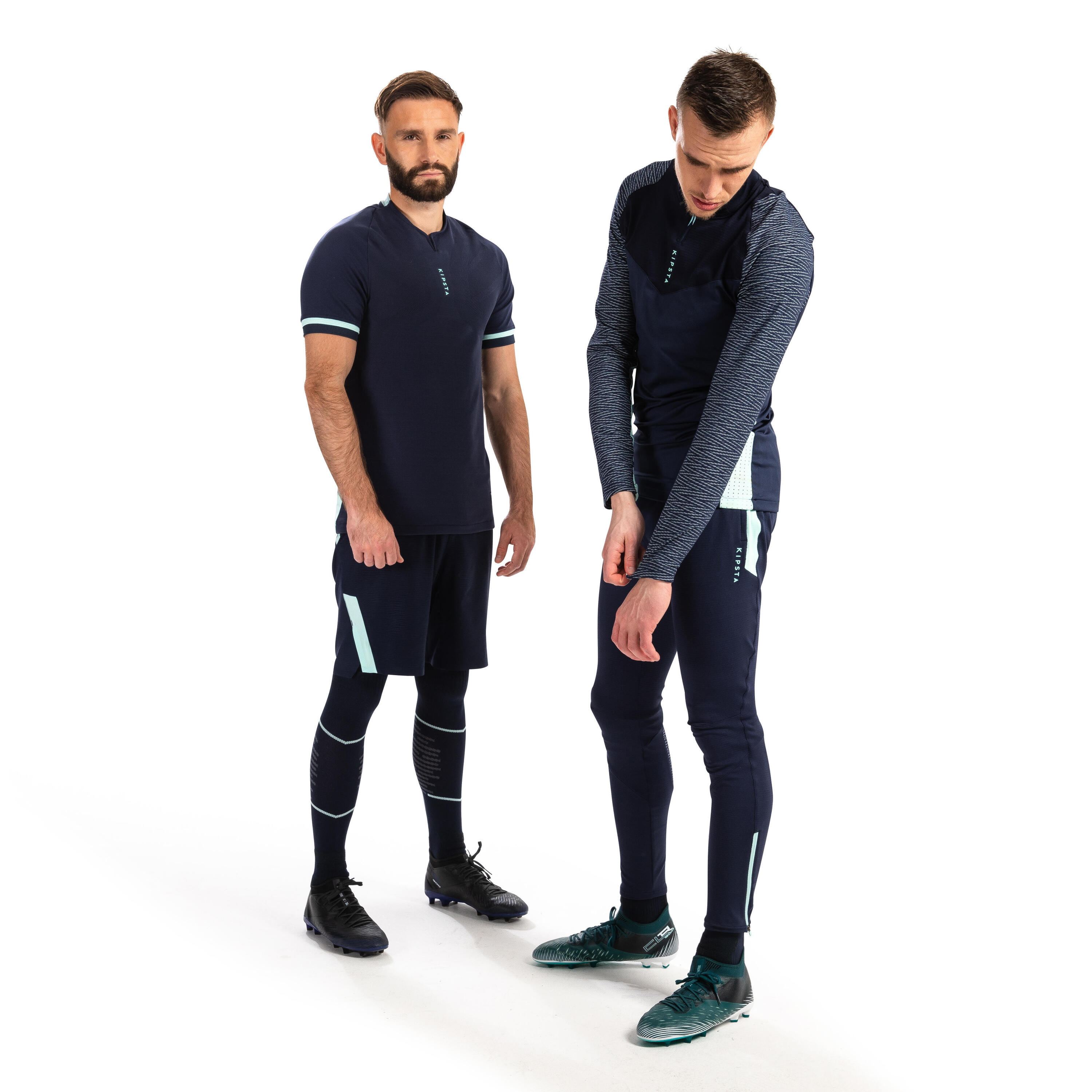 Pantalon de football adulte CLR bleu foncé 5/10