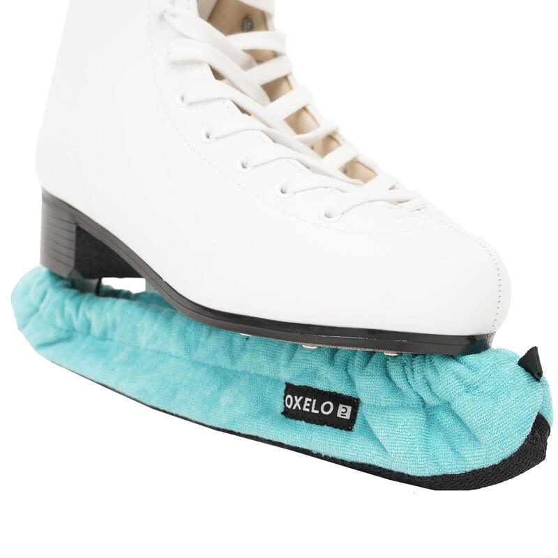 Couvre lame patins à glace turquoise