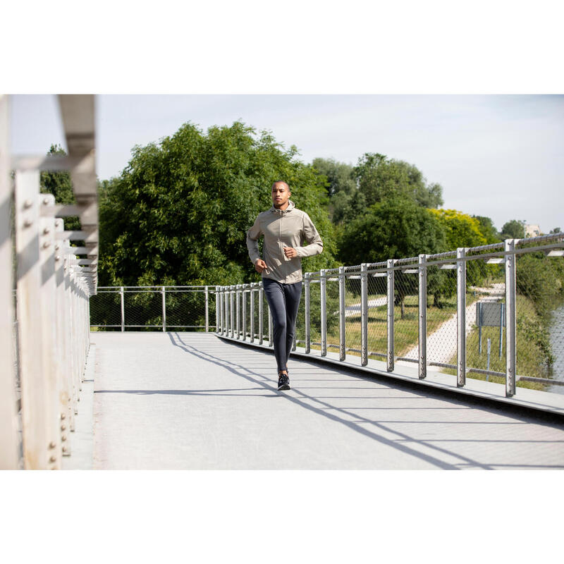 Pantalon Alergare Jogging Warm+ Gri închis Bărbaţi