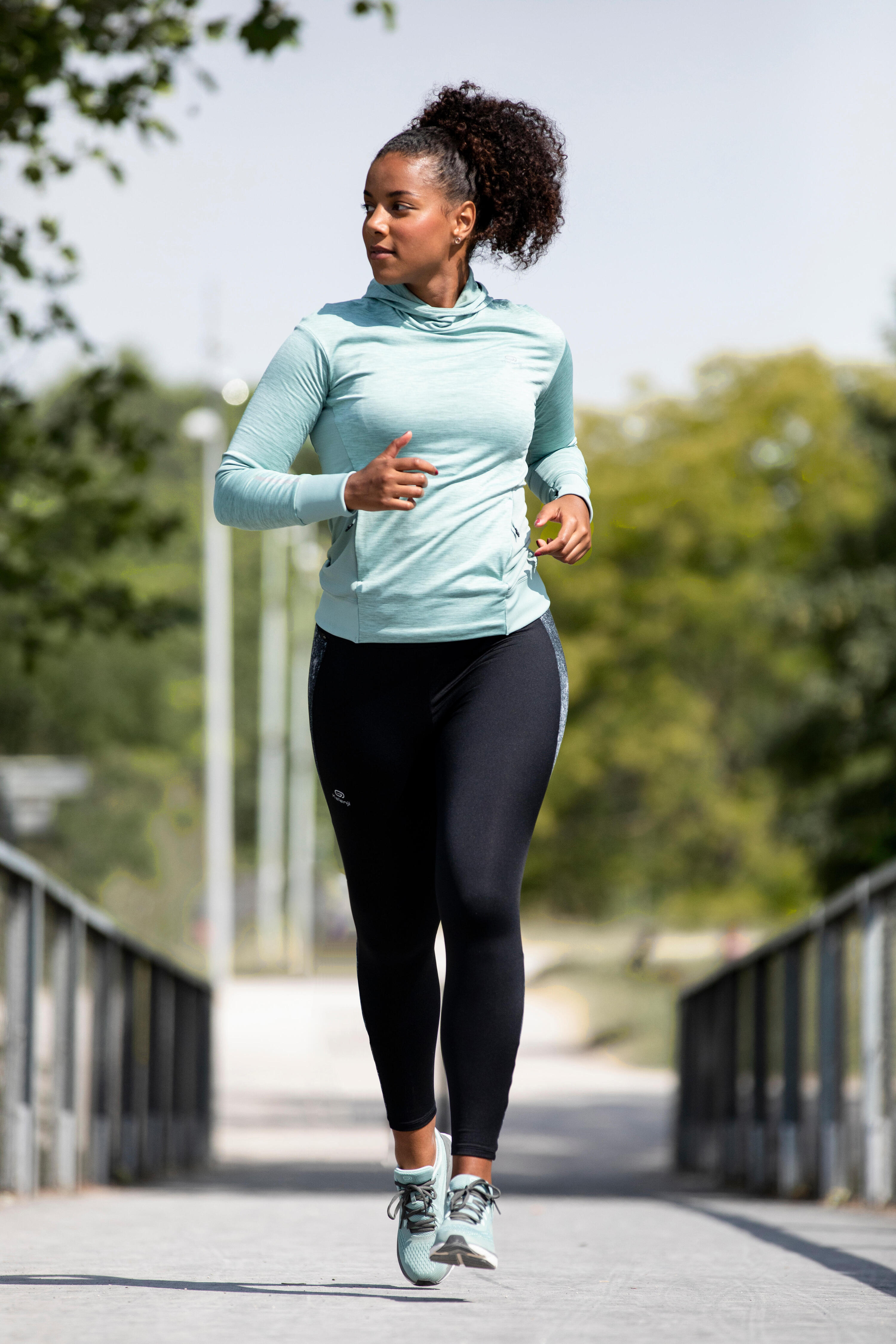 Run Warm+ Women's Running Warm Tights - Black 3/8