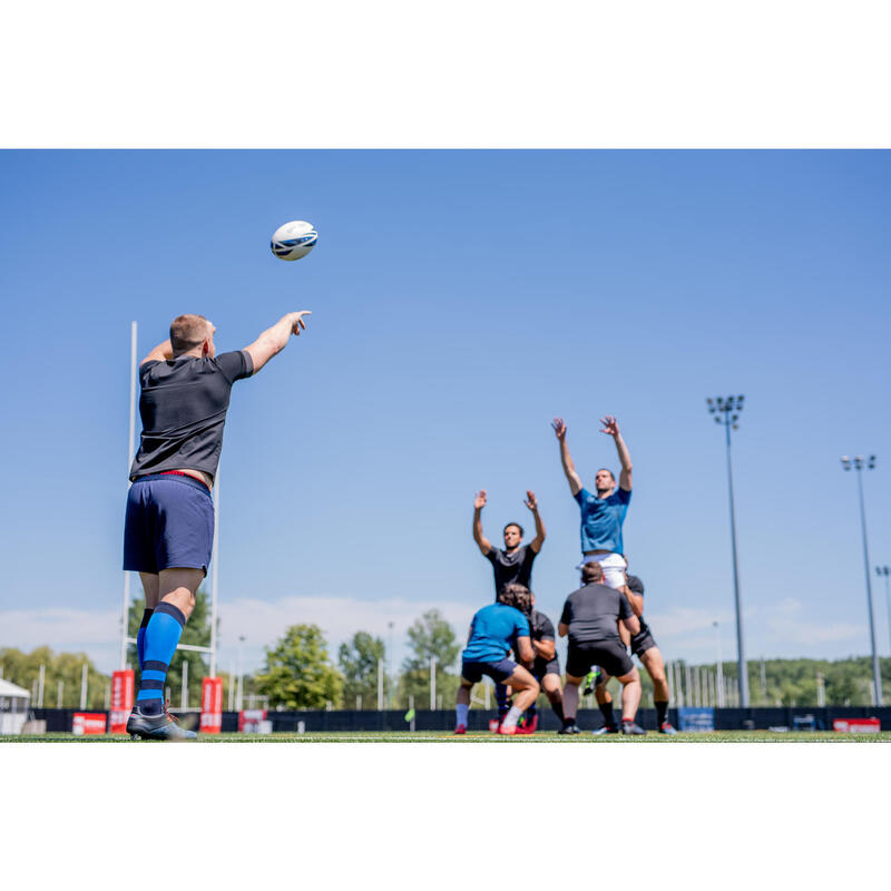 Rugbybal R500 Match blauw maat 5