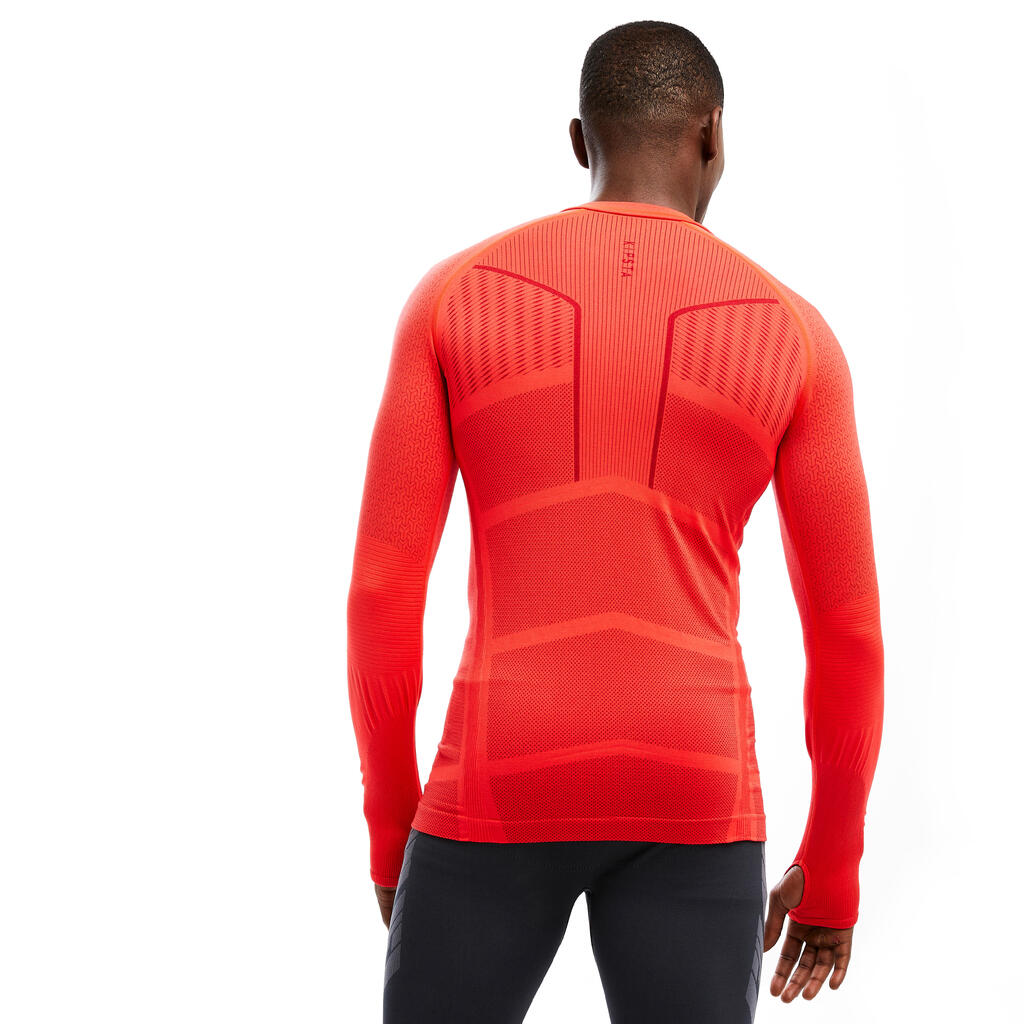 Adult breathable football base layer, scarlet