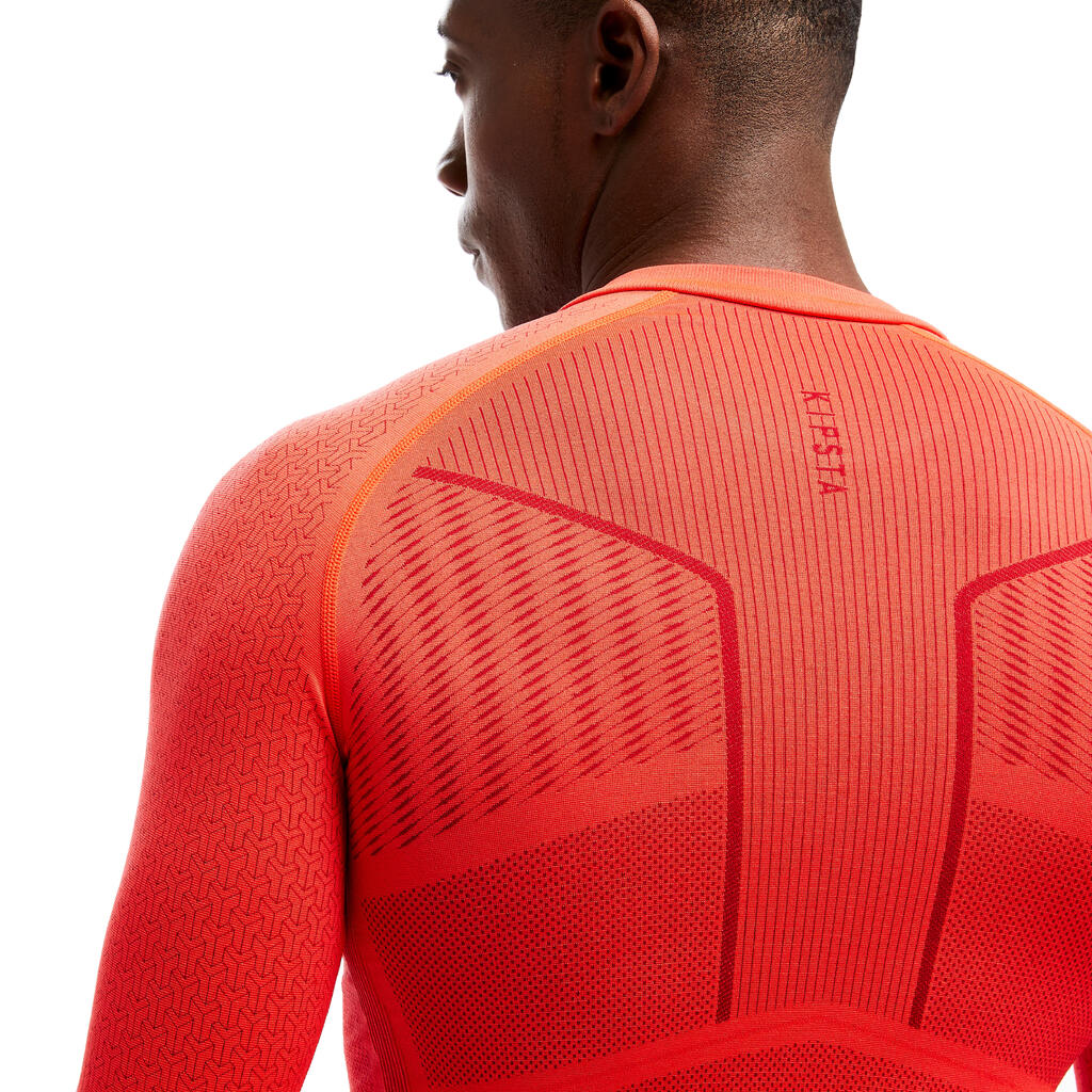 Adult breathable football base layer, scarlet