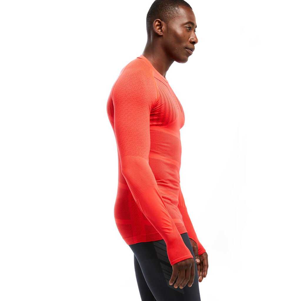 Adult breathable football base layer, scarlet