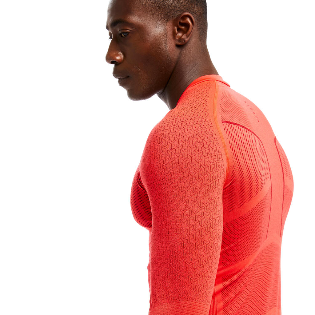 Adult breathable football base layer, scarlet